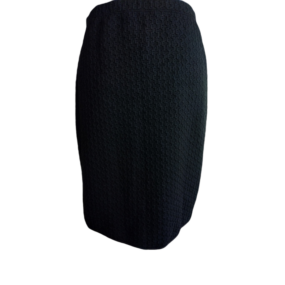 Max Studio Womens Pencil Midi Skirt Black Size Medium